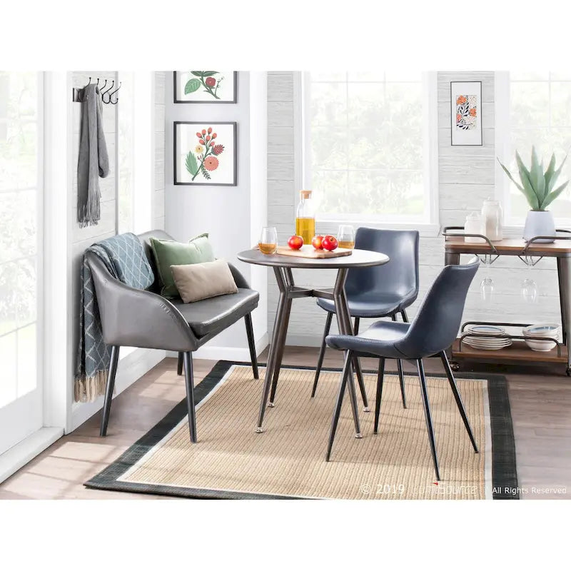 Carbon Loft Barton Industrial Round Dinette Table