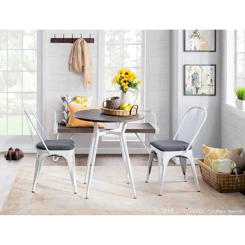 Carbon Loft Barton Industrial Round Dinette Table