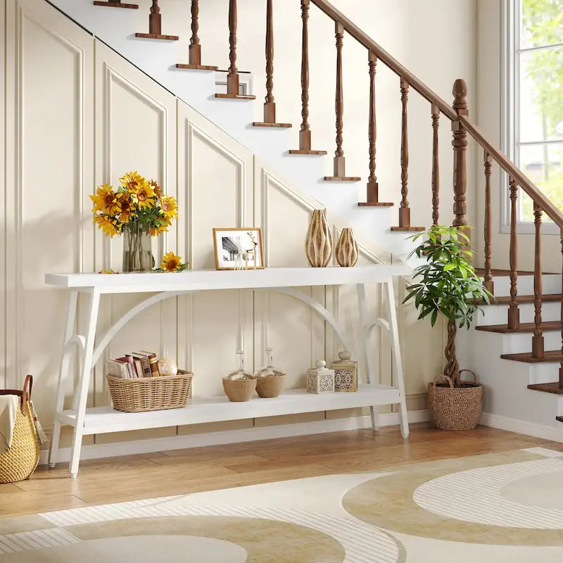 Console Table Behind Sofa Couch,Narrow Long Sofa Table,Hallway Accent Tables for Entryway