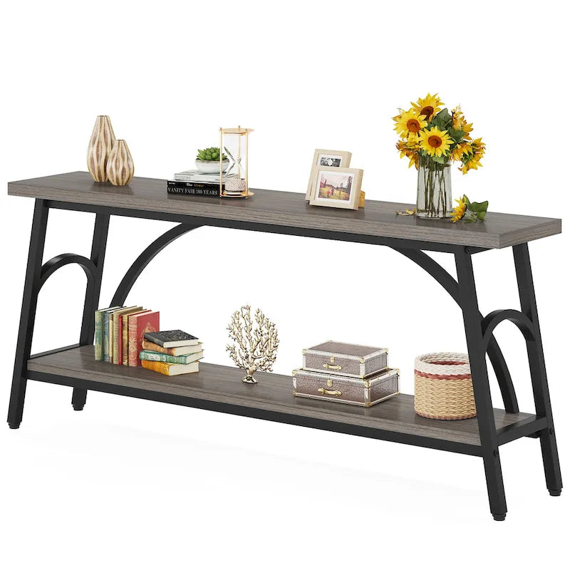 Console Table Behind Sofa Couch,Narrow Long Sofa Table,Hallway Accent Tables for Entryway