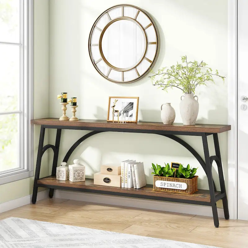 Console Table Behind Sofa Couch,Narrow Long Sofa Table,Hallway Accent Tables for Entryway