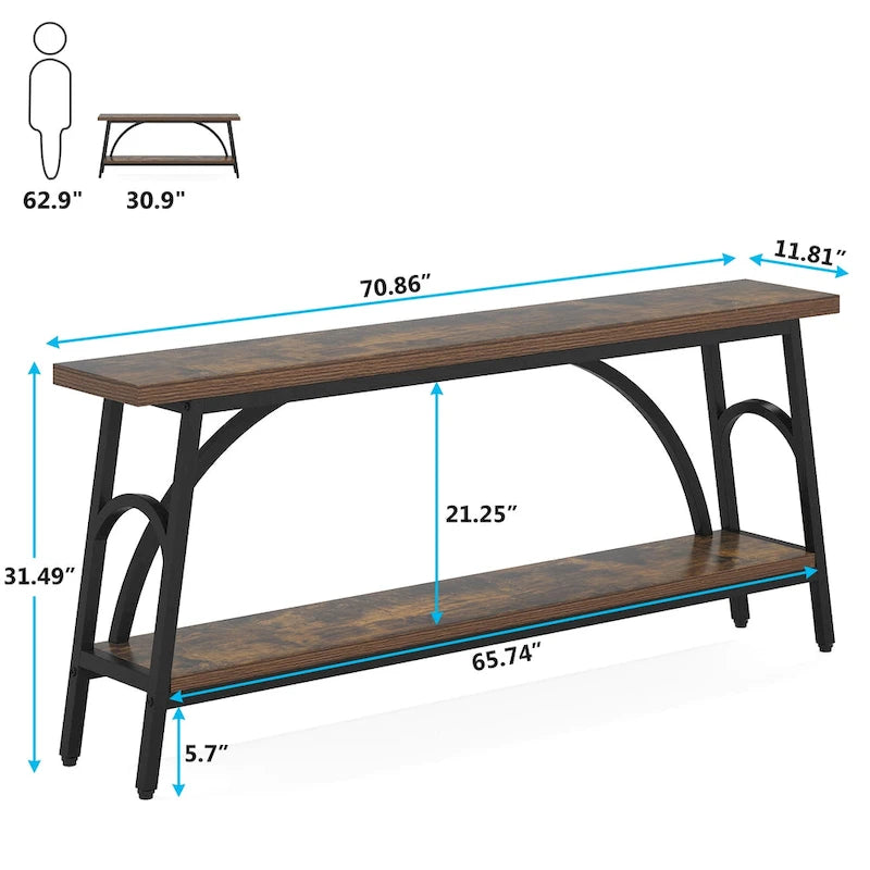Console Table Behind Sofa Couch,Narrow Long Sofa Table,Hallway Accent Tables for Entryway