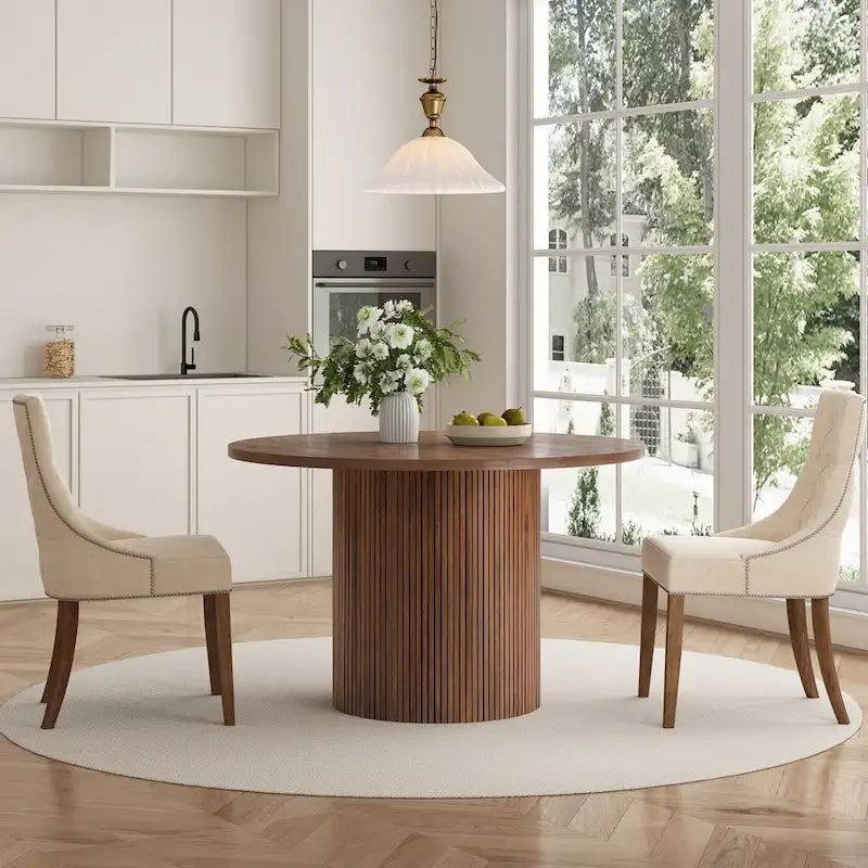 Round Pedestal Dining Table