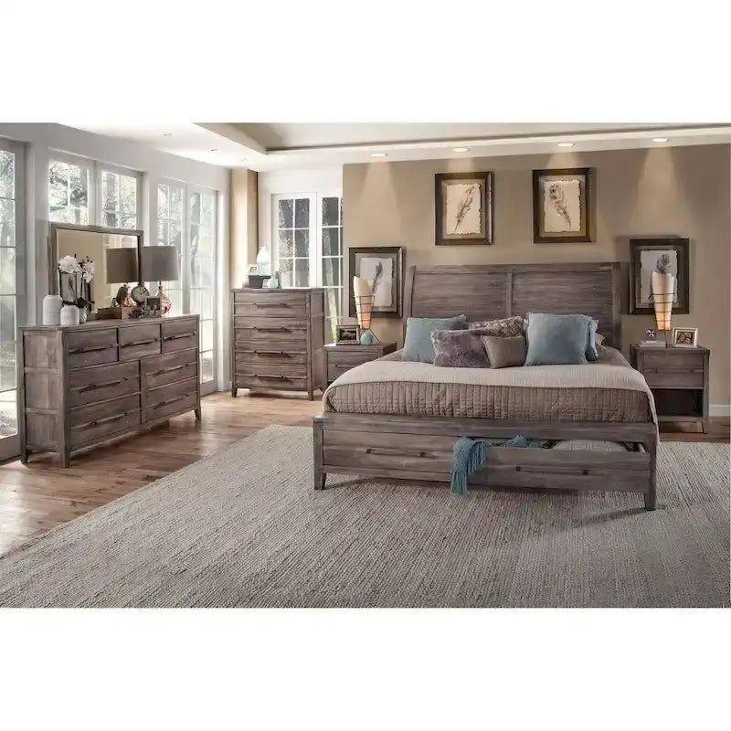 Asher Sleigh Storage Bed