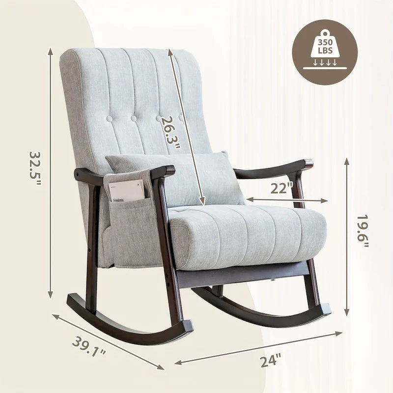 Solid Wood Rocking Chair