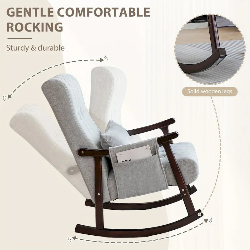Solid Wood Rocking Chair
