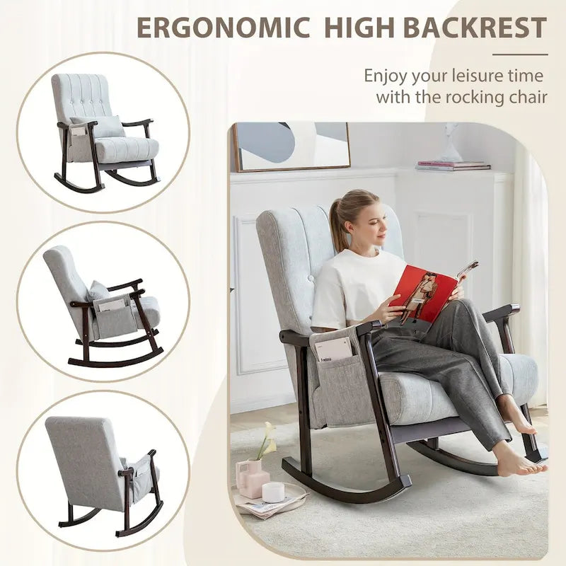 Solid Wood Rocking Chair