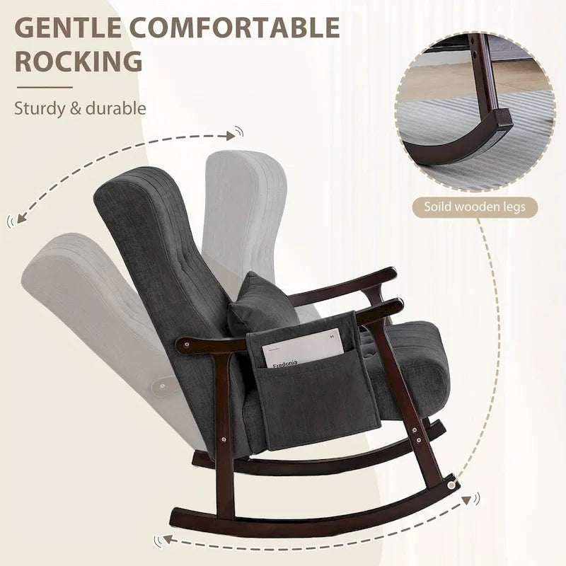 Solid Wood Rocking Chair