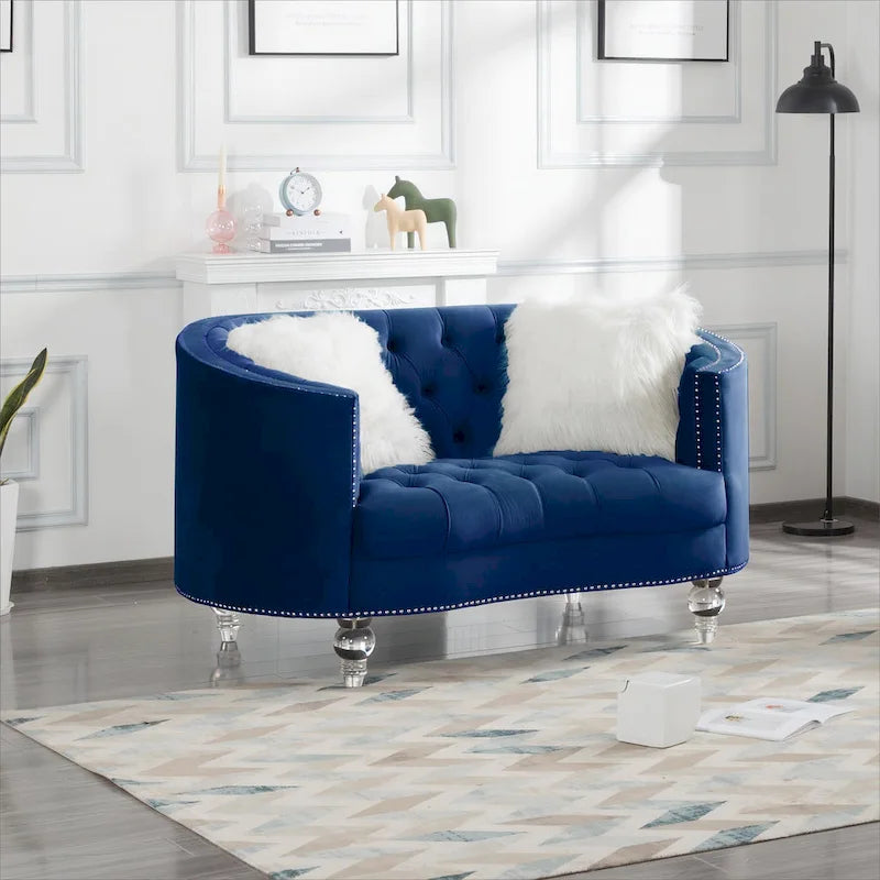 Living Room Velvet Sofa