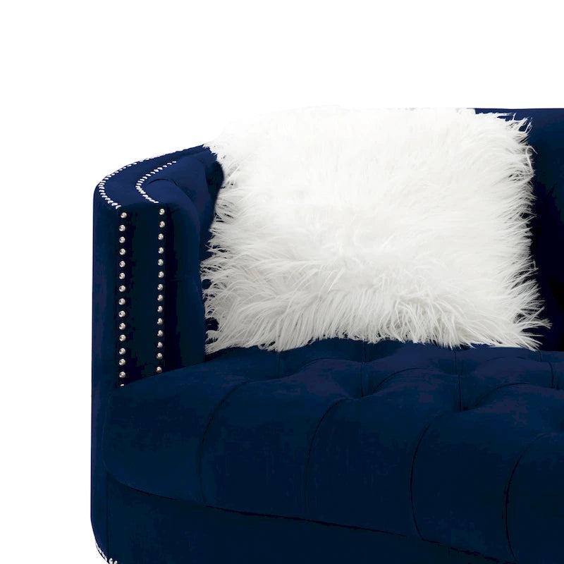 Living Room Velvet Sofa