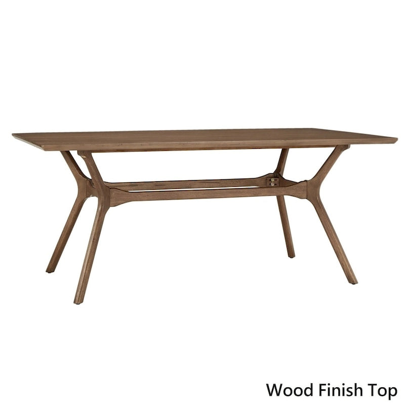 Nadine Mid-Century Dark Walnut Finish Rectangular Dining Table by iNSPIRE Q Modern