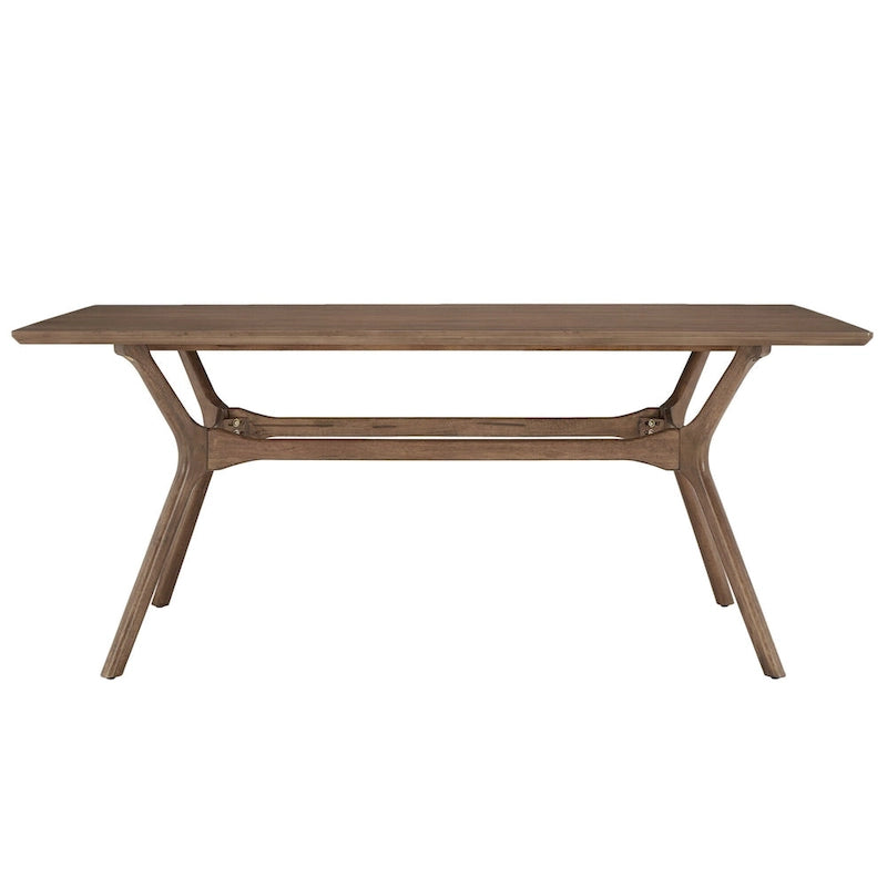 Nadine Mid-Century Dark Walnut Finish Rectangular Dining Table by iNSPIRE Q Modern