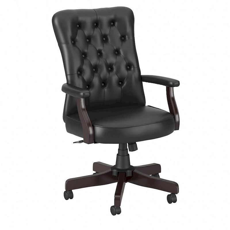 Salinas High Back Tufted Office Chair with Arms by Bush Furniture