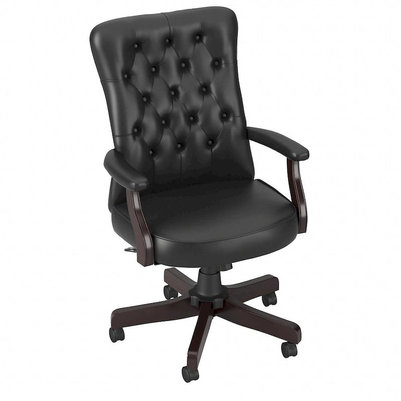 Salinas High Back Tufted Office Chair with Arms by Bush Furniture