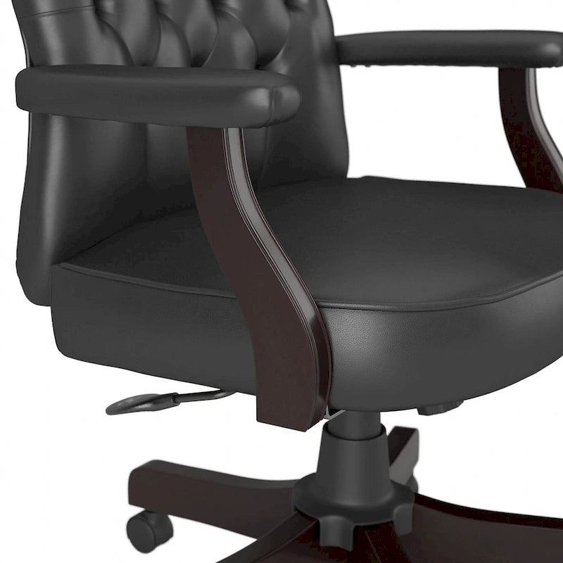 Salinas High Back Tufted Office Chair with Arms by Bush Furniture