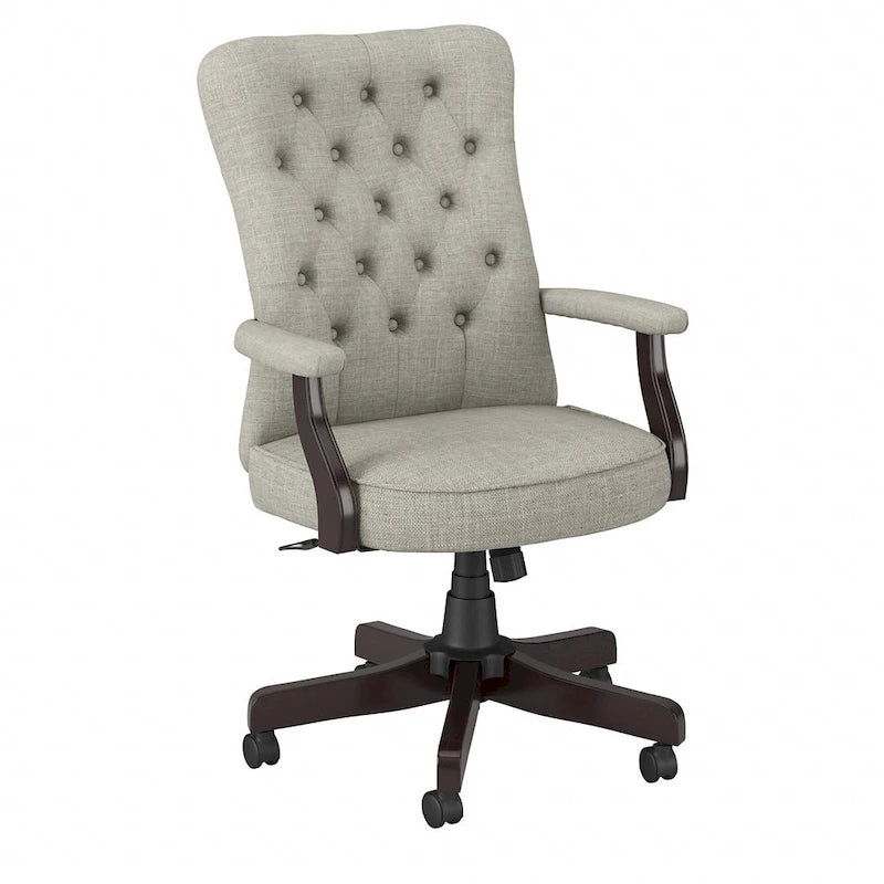 Salinas High Back Tufted Office Chair with Arms by Bush Furniture