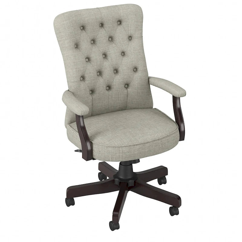 Salinas High Back Tufted Office Chair with Arms by Bush Furniture