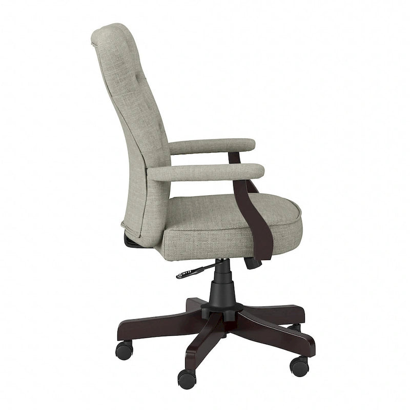 Salinas High Back Tufted Office Chair with Arms by Bush Furniture