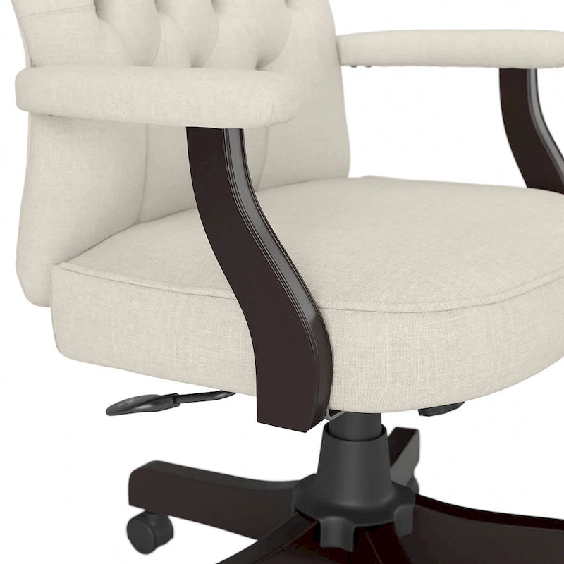 Salinas High Back Tufted Office Chair with Arms by Bush Furniture